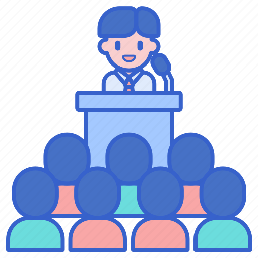 Conferences, podium, presentation, seminar icon - Download on Iconfinder