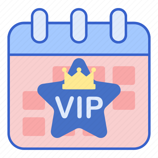 Calendar, event, schedule, vip icon - Download on Iconfinder