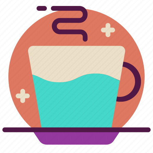 Beverage, coffee, drink, glass, hot, hot coffee, tea icon - Download on Iconfinder