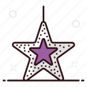 decorative, decorative accessory, decorative star, festive decor, hanging star, party decoration, star
