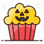 bakery food, cupcake, dessert, halloween, halloween muffin, muffin, tea snack 