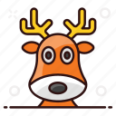 christmas animal, deer, eindeer, reindeer, reindeer antlers, rs, wild animal