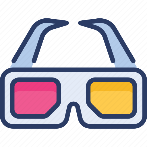 Cinema, eye, glasses, movie, vision, vr icon - Download on Iconfinder