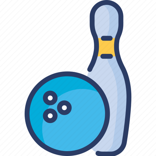 Ball, bowling, entertainment, game, pin, skittle, sports icon - Download on Iconfinder