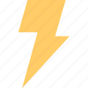 lightning, mark, power, sign