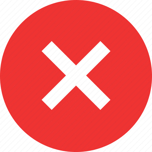 Cross, delete, denied, stop, stopped, x icon - Download on Iconfinder