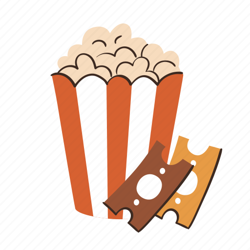 Cinema, date, popcorn, calendar, event, movie, film icon - Download on Iconfinder