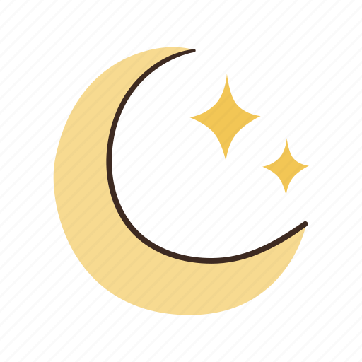 Night, moon, stars, forecast, space, weather icon - Download on Iconfinder