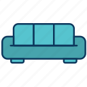 couch, sofa, three-seater, two-seater