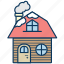 cottage, frame house, holiday house, house, snow, winter 