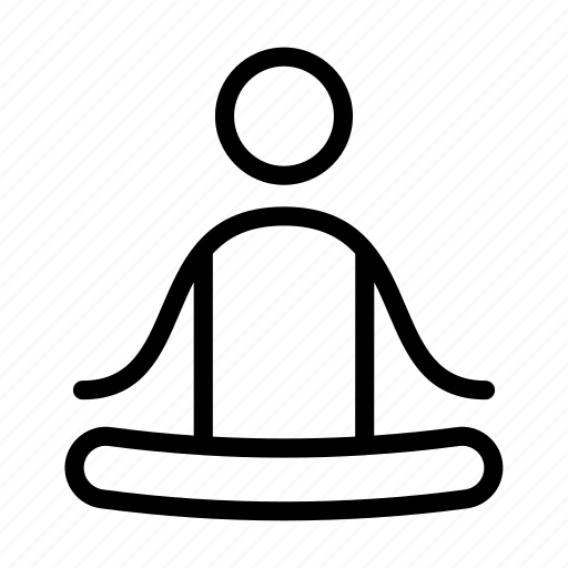 Exercise, fitness, meditation, posture, yoga icon - Download on Iconfinder