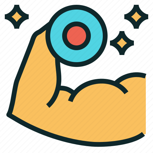 Arm, muscular, strong, training, weight, workout icon - Download on Iconfinder