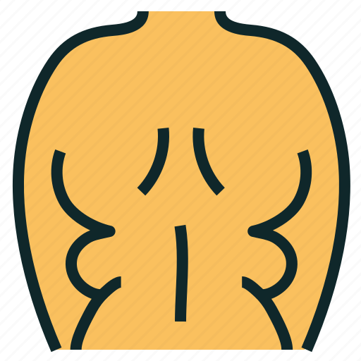 Back, body, fat, obesity, over, side, weight icon - Download on Iconfinder