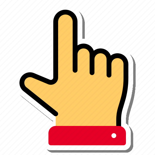Hand, click, single click, finger, pointer, point, cursor icon - Download on Iconfinder