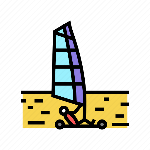 Land, sailing, extreme, sport, sportsman, activity icon - Download on Iconfinder