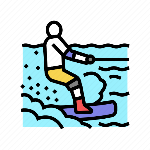 Wakeboarding, extreme, sport, sportsman, activity, bungee icon - Download on Iconfinder