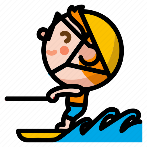 Cableski, extreme, outdoor, sport, water icon - Download on Iconfinder
