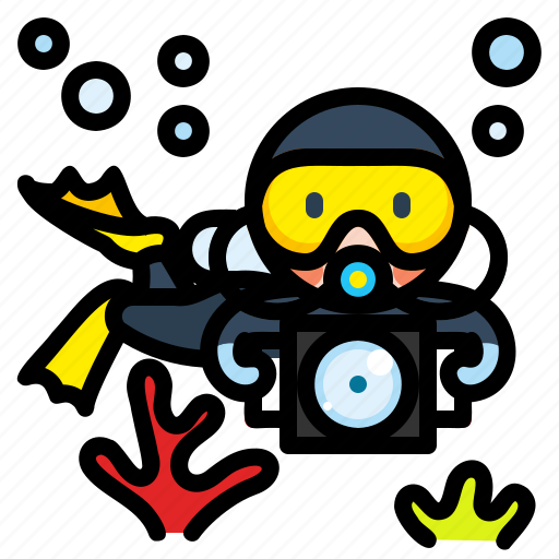 Diver, diving, scuba, sport, underwater icon - Download on Iconfinder