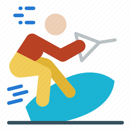 Board sailing, cable skiing, sailboard, surfboard, surfer, windsurfing icon - Download on Iconfinder