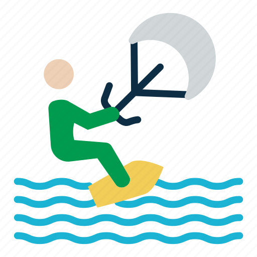Cable skiing, cable surfing, surfboard, surfing, wind surfing icon - Download on Iconfinder