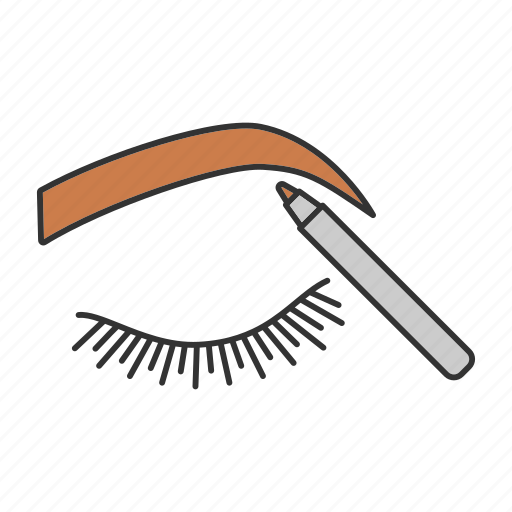 Brow, contouring, eyebrow, makeup, pencil, shaping, tinting icon - Download on Iconfinder