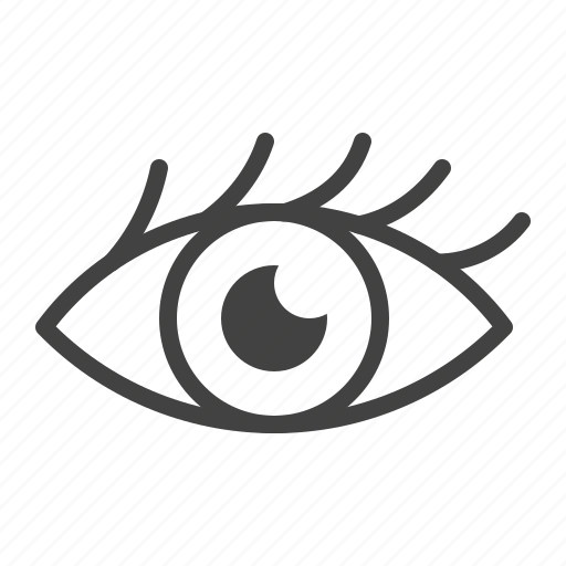 Eye, eyelashes, eyes, eyesight, original, vision icon - Download on Iconfinder