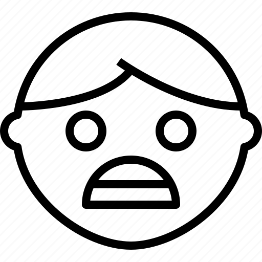 Emoji, emotion, face, shock, status icon - Download on Iconfinder