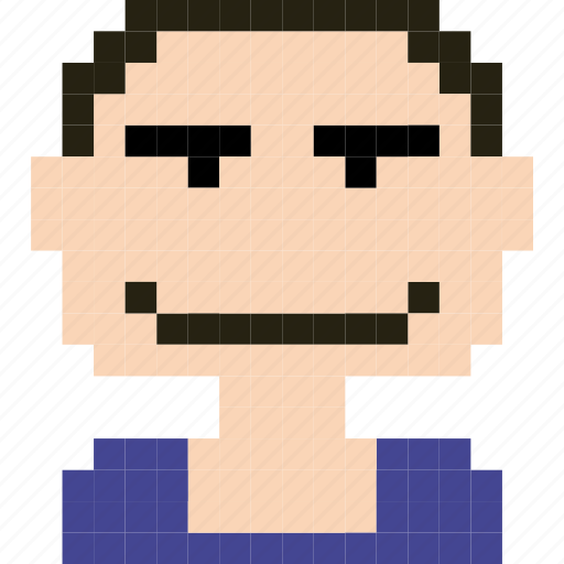 Avatar, face, human, man, person, pixelated, worker icon - Download on Iconfinder