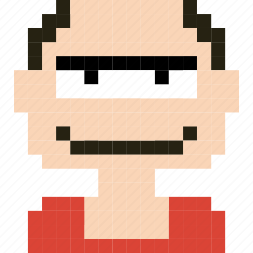 Avatar, face, human, man, person, pixelated, student icon - Download on Iconfinder