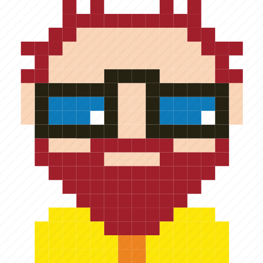 Avatar, face, human, man, person, pixelated, worker icon - Download on Iconfinder