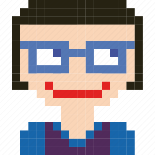 Avatar, face, girl, human, person, pixelated icon - Download on Iconfinder