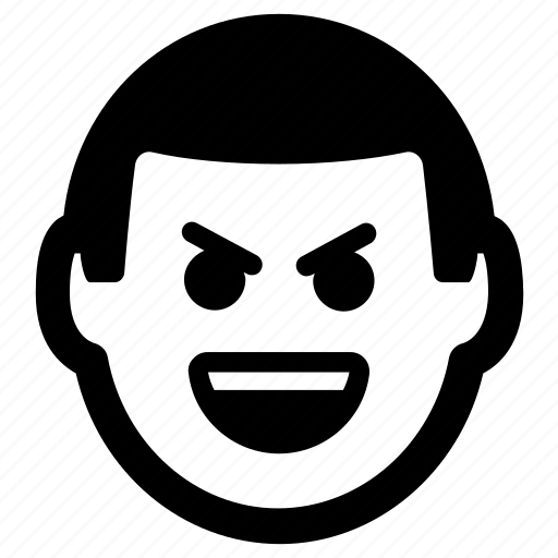 Bad, evil, smiley, vicious, wicked icon - Download on Iconfinder