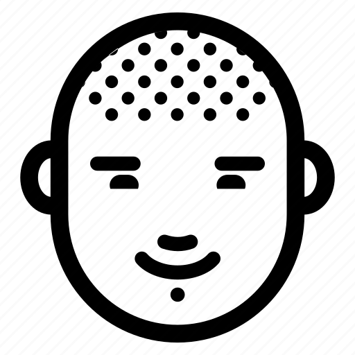 Bald, emotion, face, head, male, man, smile icon - Download on Iconfinder