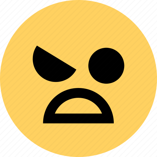 Angry, avatar, emoji, emotion, face, huh icon - Download on Iconfinder