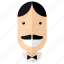 avatar, faces, father, male, man, moustache, profile 