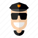 avatar, cops, faces, man, professions, profile, security
