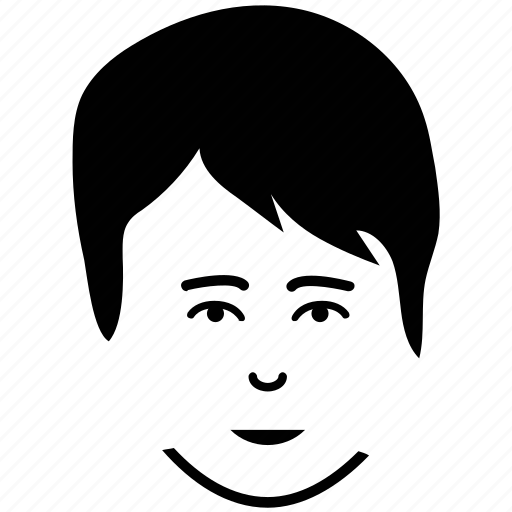 Boy, boy face, guy, male silhouette, young boy icon - Download on Iconfinder