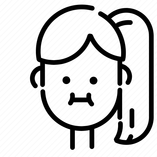 Emoji, emoticon, face, girl, people, smile, woman icon - Download on Iconfinder