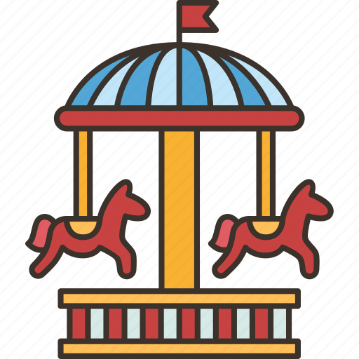 Carousel, ponies, park, circus, ride icon - Download on Iconfinder