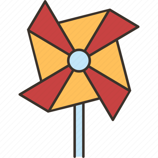 Pinwheel, paper, wind, fan, holiday icon - Download on Iconfinder