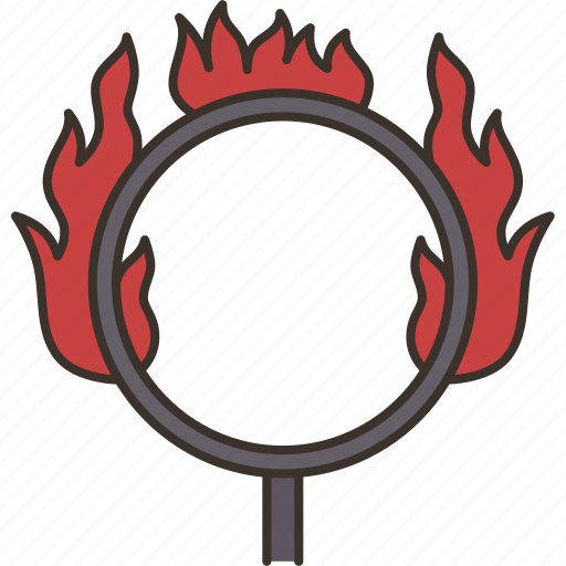 Ring, fire, circus, show, amusement icon - Download on Iconfinder