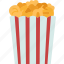 popcorn, bucket, snack, tasty, cinema 