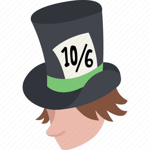 Alice, gentleman, hatter, mad, man, top hat, wonderland icon - Download on Iconfinder