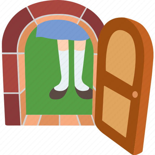 Alice, door, giant, girl, story, tiny, wonderland icon - Download on Iconfinder