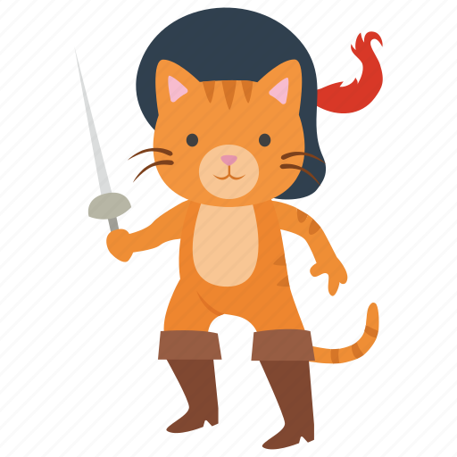 Boots, cat, fencing, musketeer, puss, puss in boots, swordsman icon - Download on Iconfinder