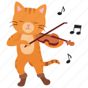 cat, diddle, fiddle, fiddler, musician, nursery rhyme