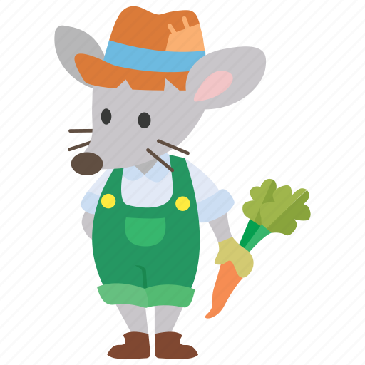 Country, fable, fairy tale, farmer, mouse icon - Download on Iconfinder