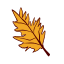 leaf, autumn, fall, nature, tree, outline 