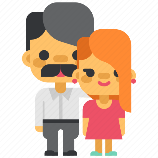 Dad, daughter, family, kin, live, man, people icon - Download on Iconfinder
