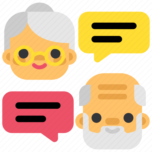 Chat, communication, family, grandparents, live, message, people icon - Download on Iconfinder